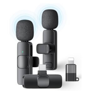 k9 type c3 in 1 dual lavalier microphone mic plug & play, phone pc computer live broadcast