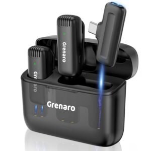 j13 iphone 2pcs wireless lavalier microphone with receiver omnidirectional sound pickup